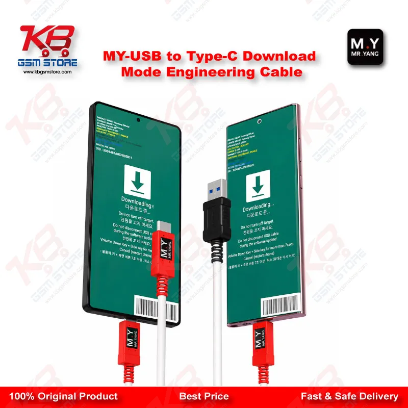 USB to Type-C Download Mode Engineering Cable for Samsung Galaxy S8 to S25 / Note 8 to Note 20 / A53
