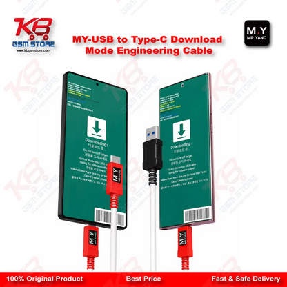 USB to Type-C Download Mode Engineering Cable for Samsung Galaxy S8 to S25 / Note 8 to Note 20 / A53