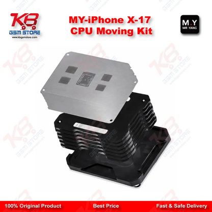 MR.YANG M.Y CPU Moving Kit for iPhone X-17 Series – A11 to A19 Pro Reballing Stencil Set