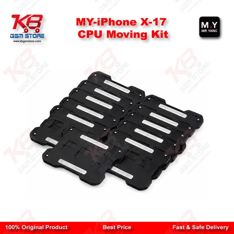 MR.YANG M.Y CPU Moving Kit for iPhone X-17 Series – A11 to A19 Pro Reballing Stencil Set