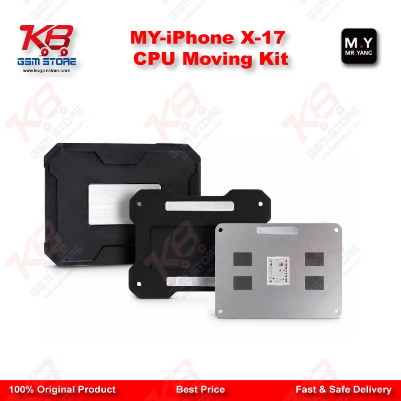 MR.YANG M.Y CPU Moving Kit for iPhone X-17 Series – A11 to A19 Pro Reballing Stencil Set