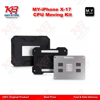 MR.YANG M.Y CPU Moving Kit for iPhone X-17 Series – A11 to A19 Pro Reballing Stencil Set