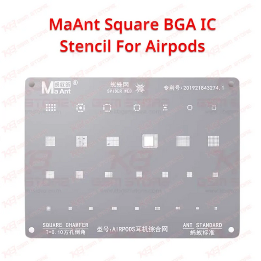 MaAnt Square BGA IC Stencil For Airpods
