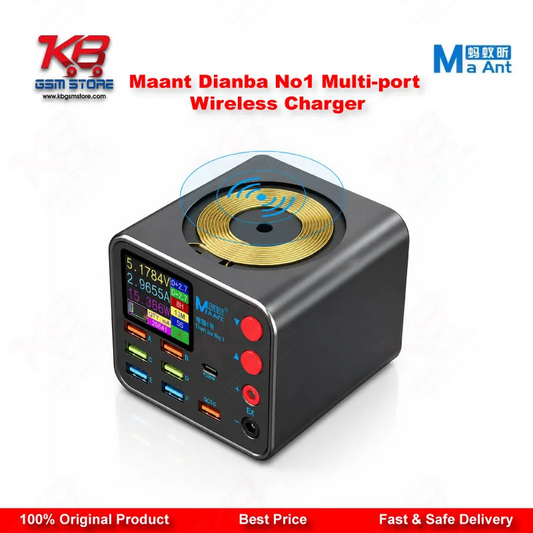 Maant Dianba No.1 Multi-port Wireless Charger – 8-Port PD QC3.0 Fast Charging Station with Short Circuit Repair