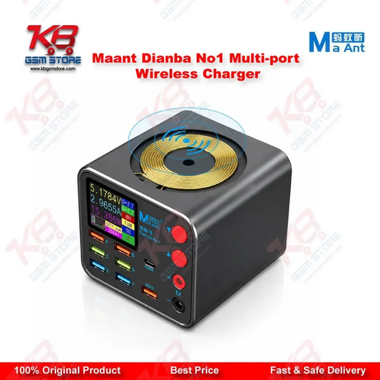 Maant Dianba No.1 Multi-port Wireless Charger – 8-Port PD QC3.0 Fast Charging Station with Short Circuit Repair