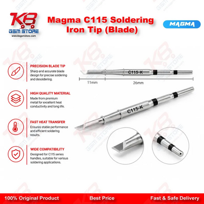 Magma C115 Soldering Iron Tip (Blade)