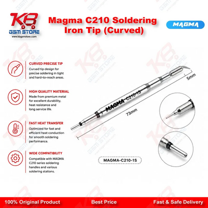 Magma C210 Soldering Iron Tip (Curved)