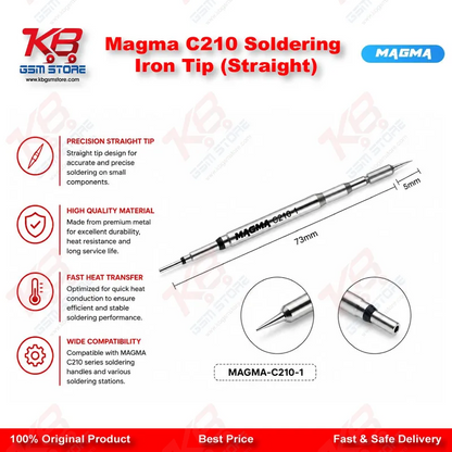 Magma C210 Soldering Iron Tip (Straight)