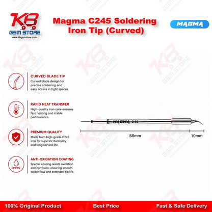 Magma C245 Soldering Iron Tip (Curved)