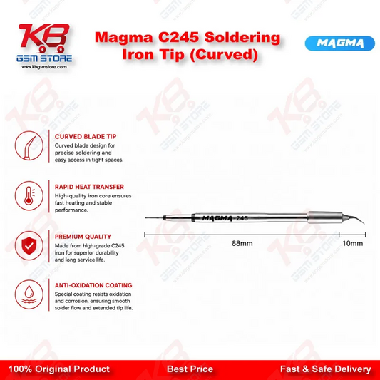 Magma C245 Soldering Iron Tip (Curved)