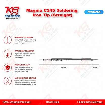 Magma C245 Soldering Iron Tip (Straight)