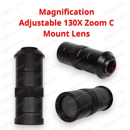 Magnification Adjustable 130X Zoom C Mount Lens