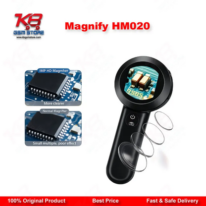 Magnify HM020 Handheld Digital Microscope 100X Magnification 2-Inch IPS Screen with LED Light