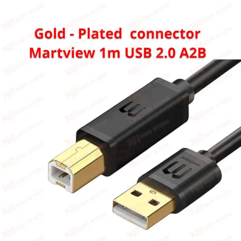 Martview 1M USB 2.0 Type A to B Cable