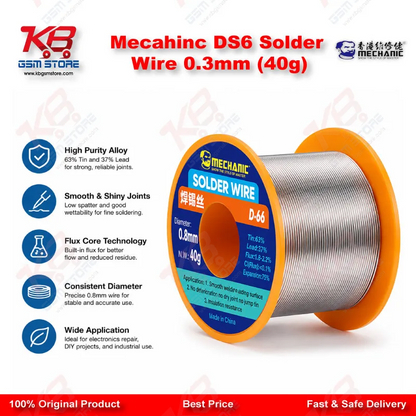 Mecahinc DS6 Solder Wire 0.3mm (40g)