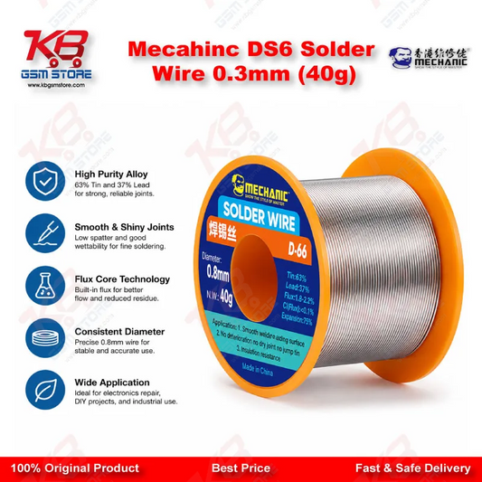 Mecahinc DS6 Solder Wire 0.3mm (40g)