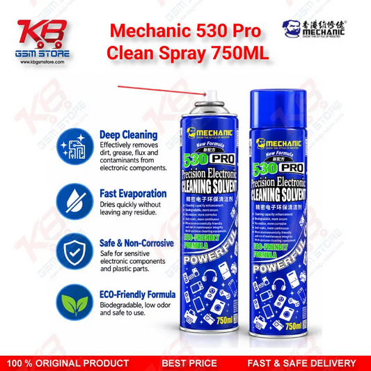 Mechanic 530 Pro Clean Spray 750ML PCB Contact Cleaner