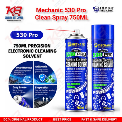 Mechanic 530 Pro Clean Spray 750ML PCB Contact Cleaner