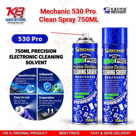 Mechanic 530 Pro Clean Spray 750ML PCB Contact Cleaner