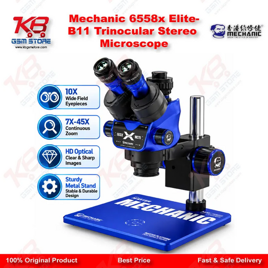 Mechanic 6558x Elite-B11 Trinocular Stereo Microscope