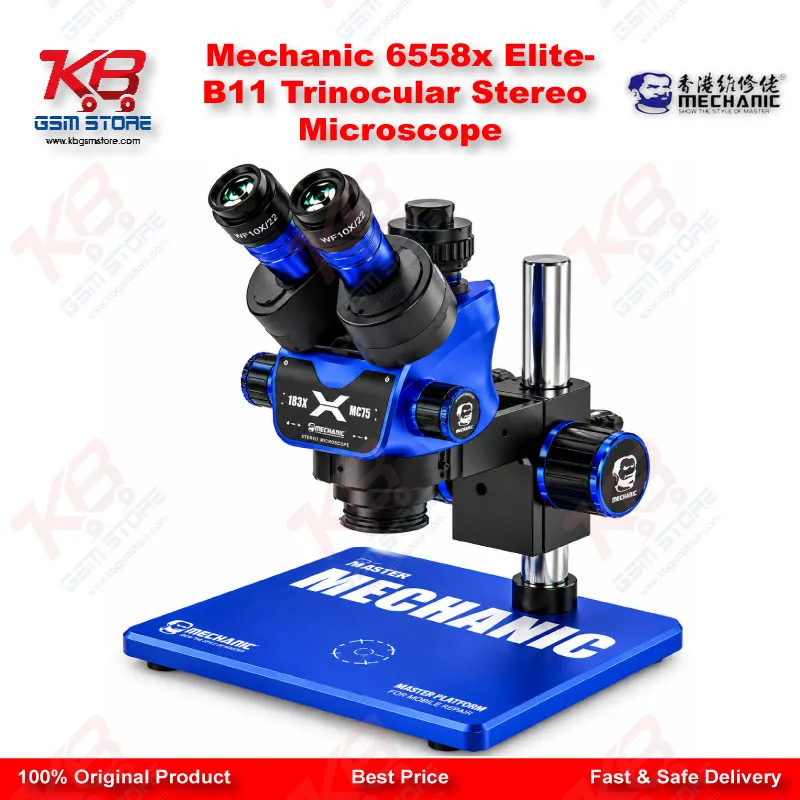 Mechanic 6558x Elite-B11 Trinocular Stereo Microscope