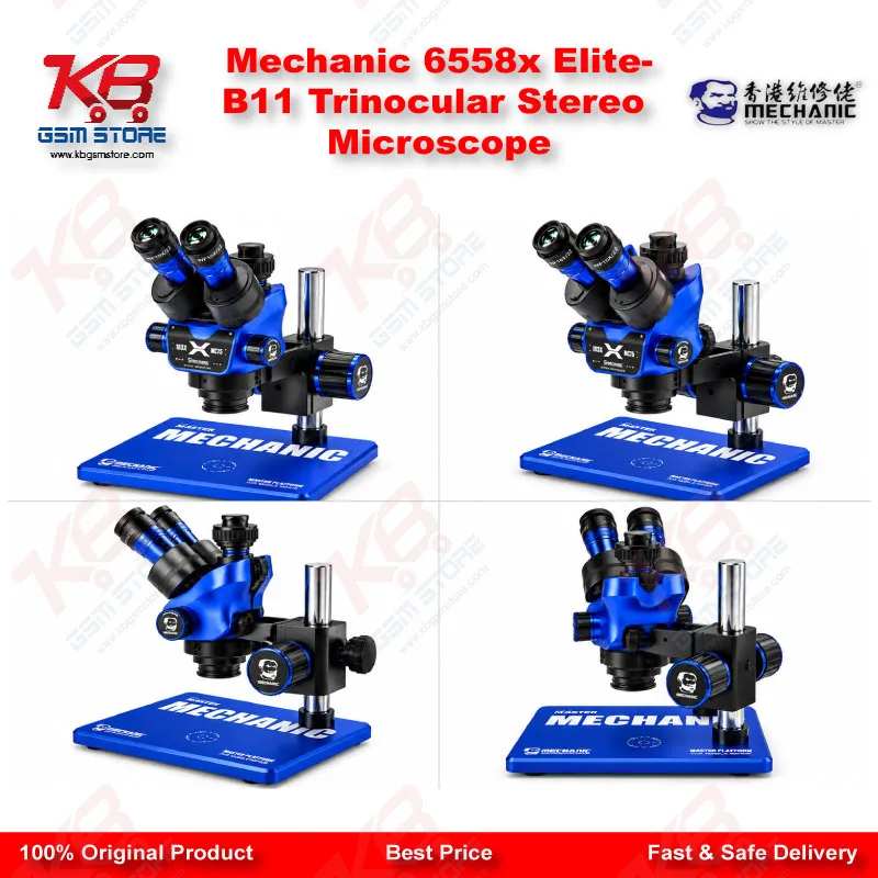 Mechanic 6558x Elite-B11 Trinocular Stereo Microscope