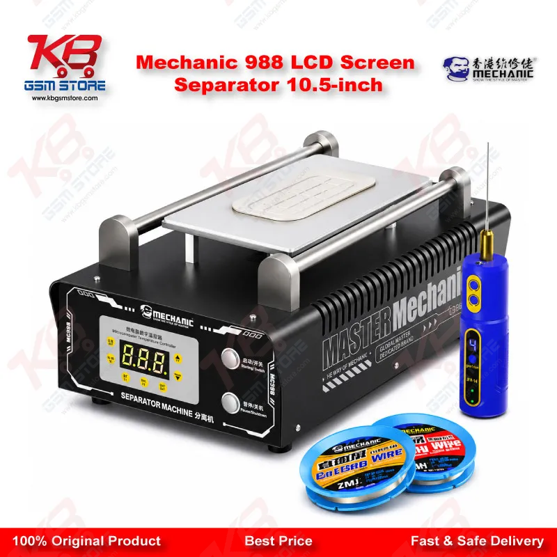 Mechanic 988 LCD Screen Separator Machine – 10.5 Inch Vacuum & Heating Separator for Mobile Repair