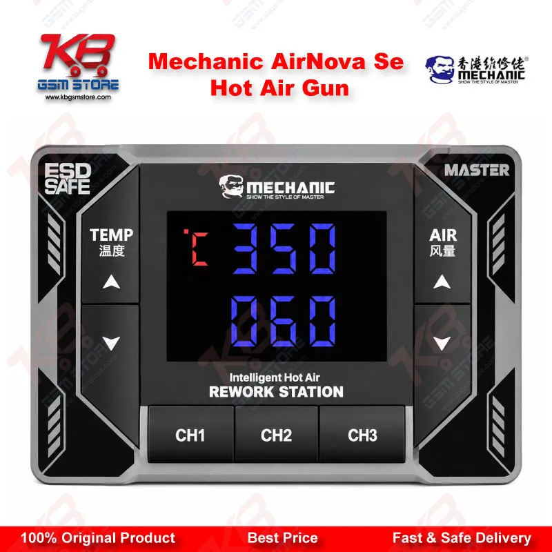 Mechanic AirNova SE 1000W Hot Air Rework Station – Smart Temperature Control Desoldering Gun