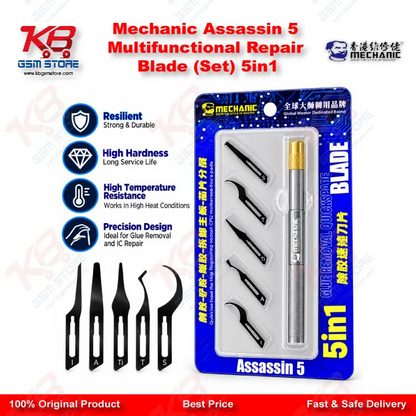 Mechanic Assassin 5 Multifunctional Repair Blade (Set) 5in1