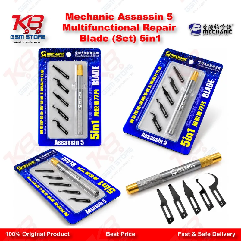 Mechanic Assassin 5 Multifunctional Repair Blade (Set) 5in1
