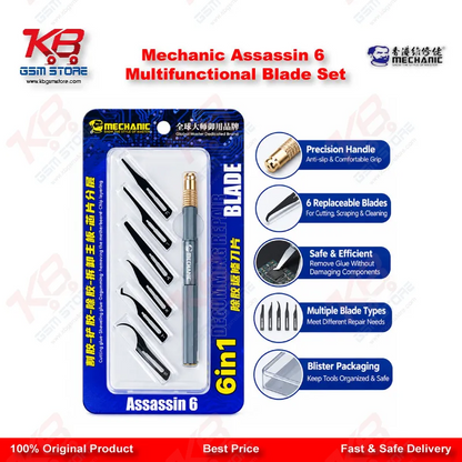 Mechanic Assassin 6 Multifunctional Blade Set - IC Degumming