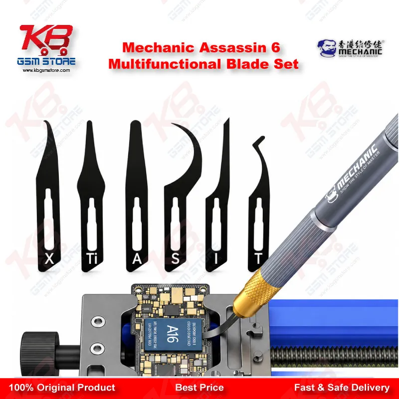 Mechanic Assassin 6 Multifunctional Blade Set - IC Degumming