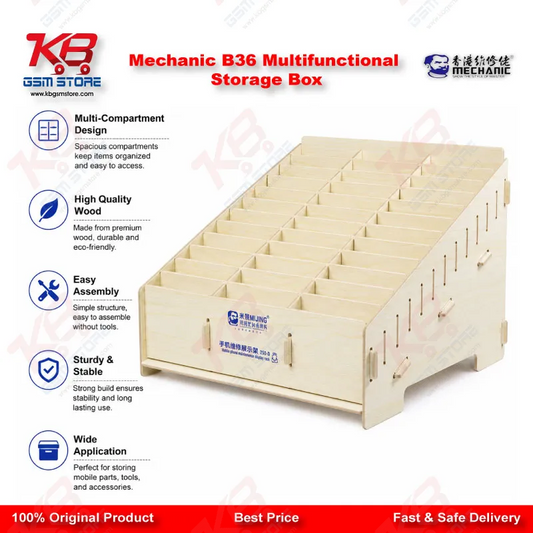 MECHANIC B36 Multifunctional Storage Box for Mobile Repair Screws, ICs & Small Components
