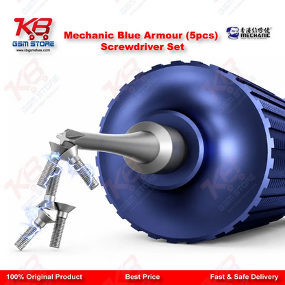 Product Title: Mechanic Blue Armor 5Pcs Magnetic Precision Screwdriver Set – Mobile Repair Tool Kit