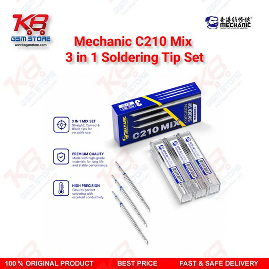 Mechanic C210 MIX 3-in-1 Soldering Tip Set (SK/TI/TS) for T210 Handle