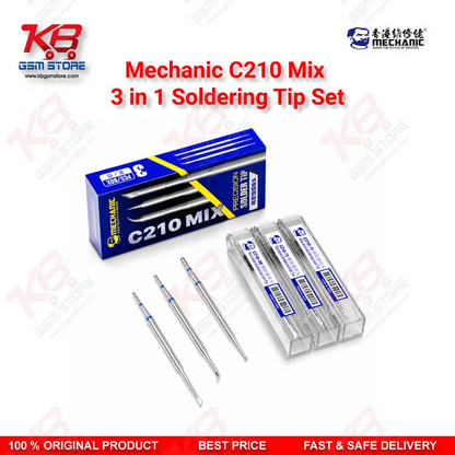 Mechanic C210 MIX 3-in-1 Soldering Tip Set (SK/TI/TS) for T210 Handle
