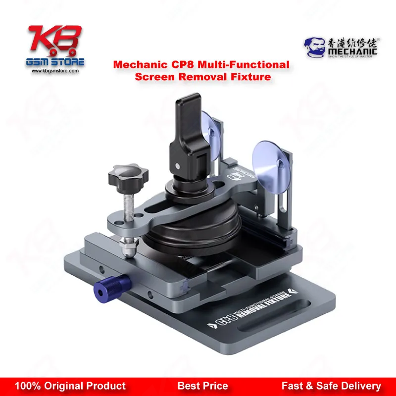 Mechanic CP8 Multi-Functional Screen Removal Fixture with Side-Hanging Suction Cup for Mobile Phone LCD & Back Cover Separation