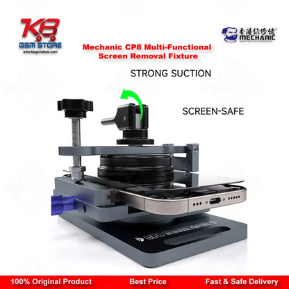 Mechanic CP8 Multi-Functional Screen Removal Fixture with Side-Hanging Suction Cup for Mobile Phone LCD & Back Cover Separation