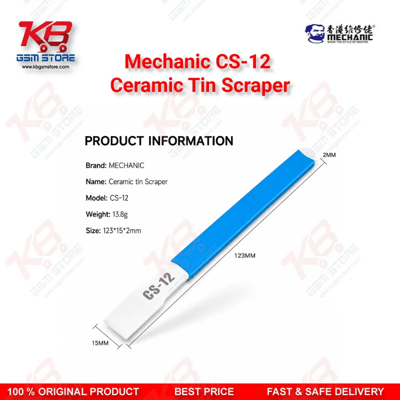 Mechanic CS-12 Ceramic Tin Scraper for PCB Motherboard Cleaning