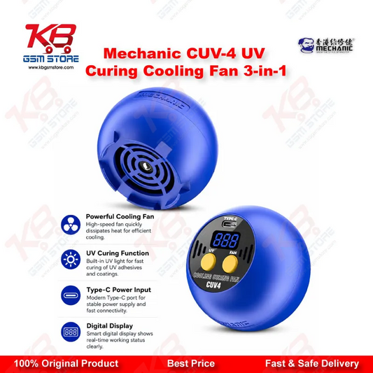 Mechanic CUV-4 UV Curing Cooling Fan 3-in-1 for Mobile Phone PCB Repair | KB GSM Store Pakistan