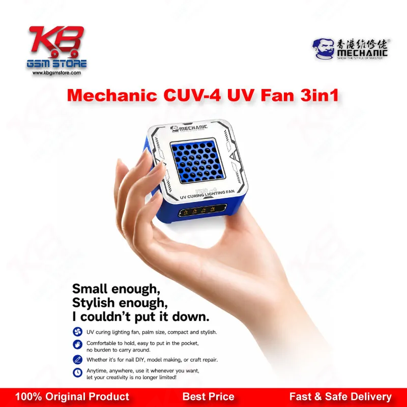 Mechanic CUV-4 UV Curing Cooling Fan 3-in-1 for Mobile Phone PCB Repair | KB GSM Store Pakistan