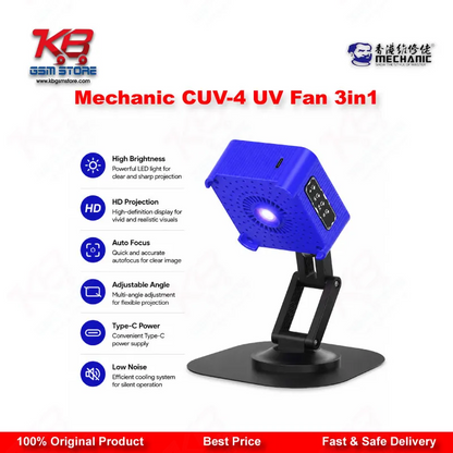 Mechanic CUV-4 UV Curing Cooling Fan 3-in-1 for Mobile Phone PCB Repair | KB GSM Store Pakistan