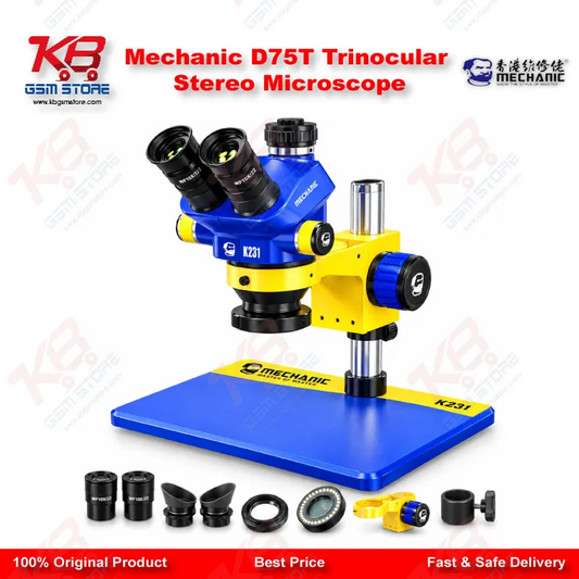 Mechanic D75T Trinocular Stereo Microscope