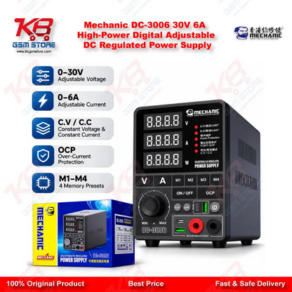 Mechanic DC-3006 30V 6A High-Power Digital Adjustable DC Regulated Power Supply