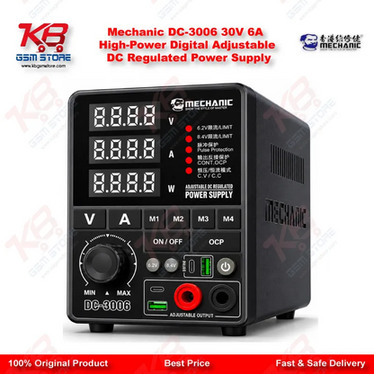Mechanic DC-3006 30V 6A High-Power Digital Adjustable DC Regulated Power Supply