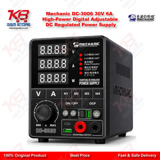 Mechanic DC-3006 30V 6A High-Power Digital Adjustable DC Regulated Power Supply