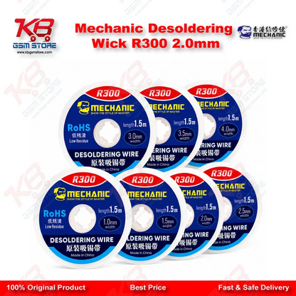 Mechanic R300 Desoldering Wick 2.0mm — Copper Solder Wick for PCB & BGA Repair