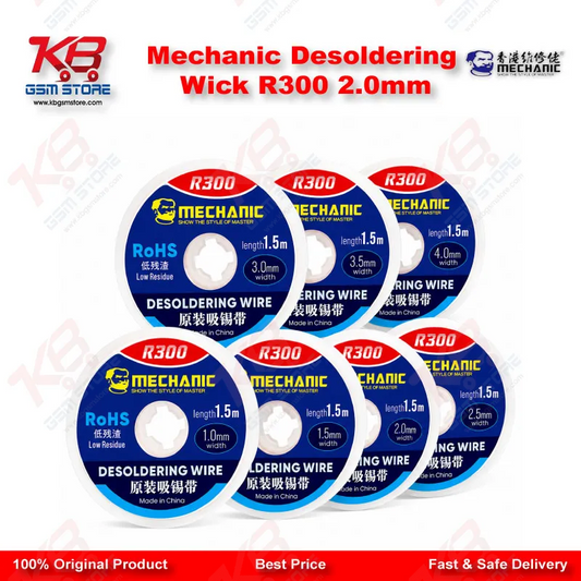 Mechanic R300 Desoldering Wick 2.0mm — Copper Solder Wick for PCB & BGA Repair