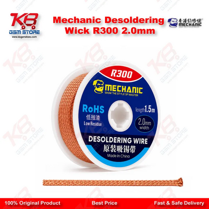 Mechanic R300 Desoldering Wick 2.0mm — Copper Solder Wick for PCB & BGA Repair