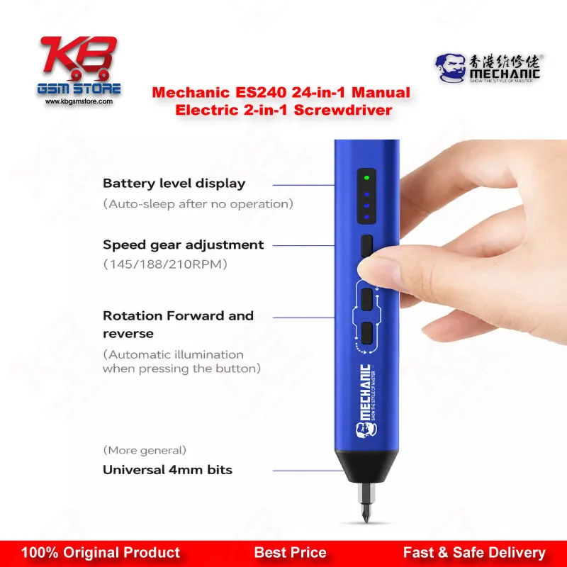 Mechanic ES240 24-in-1 Manual & Electric 2-in-1 Precision Screwdriver Set